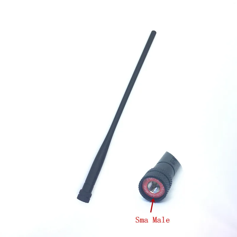 Новинка оригинальная резиновая длинная ШТЫРЬКОВАЯ антенна sma male UHF VHF 144/430 МГц для