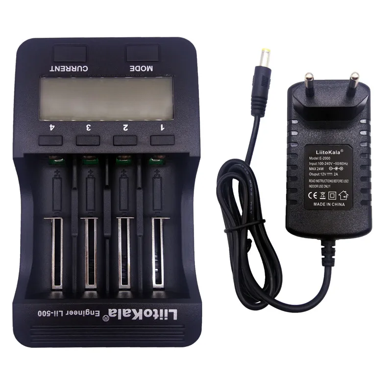 Standard Liitokala lii-500 18650 26650 зарядное устройство для литиевых батарей 1,2 в NiMH AA зарядка аккумулятора USB тест выходной емкости - Цвет: Standard