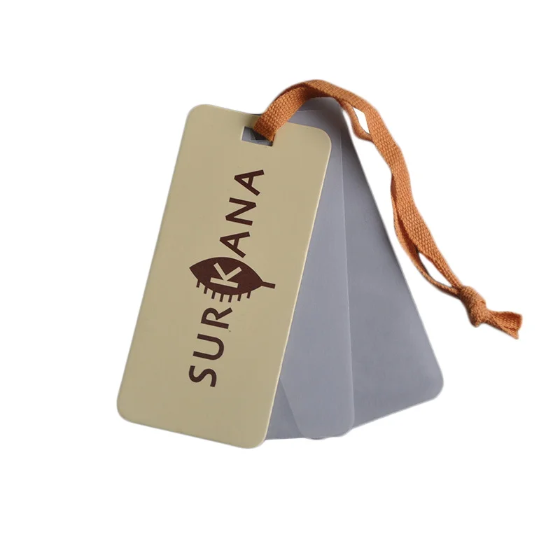 Переработанная Высококачественная крафт бирка для джинсов с ушком|Ярлыки