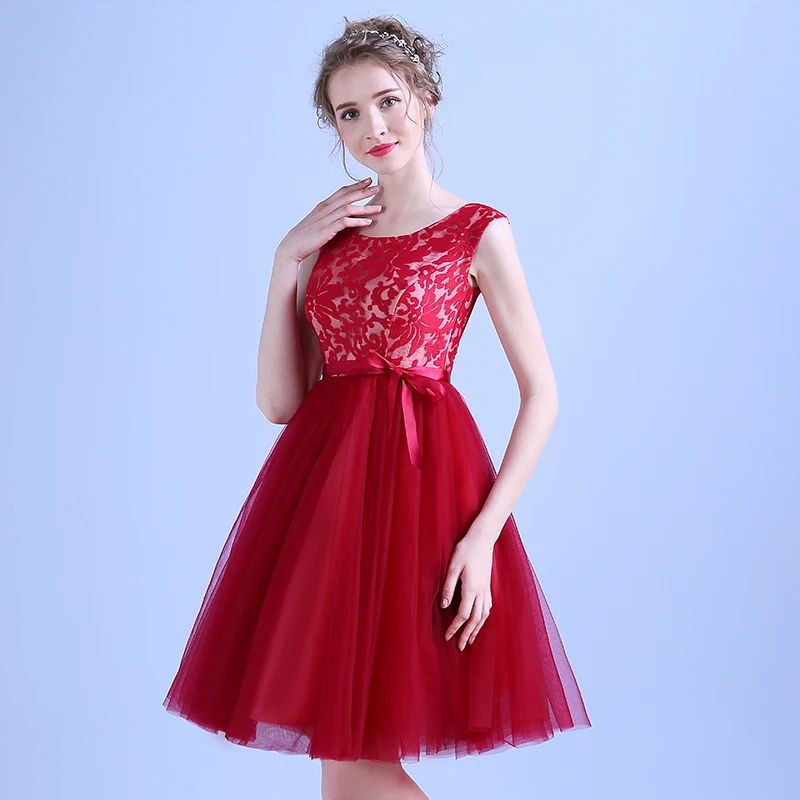 Короткое коктейльное платье SOCCI для мамы невесты свадебное на шнуровке вечеринки