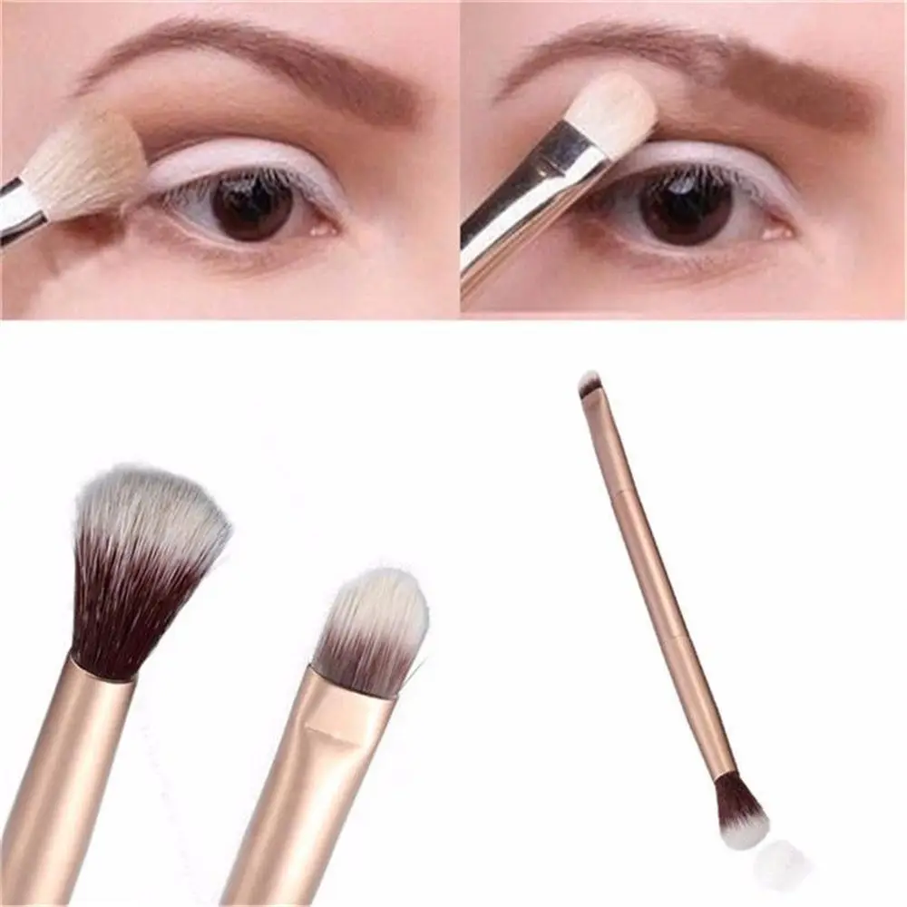 1 шт. портативная двусторонняя кисть для макияжа глаз|Аппликатор теней век| |