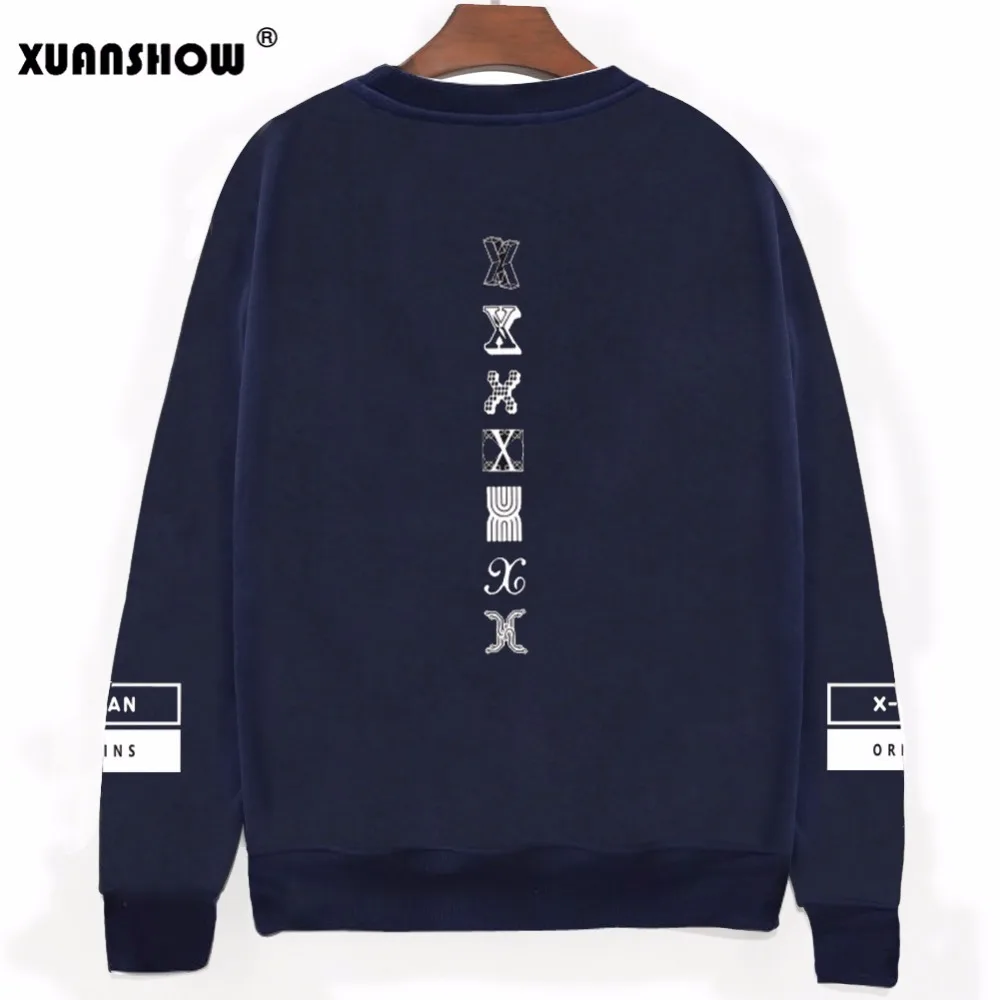 XUANSHOW Женская Толстовка MONSTA X KPOP одежда для фанатов Hajuku пуловер толстовки флисовые