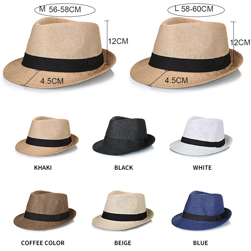 шляпа шляпы мужская fedora черная 2019 мужские летние пляжные белье дышащая