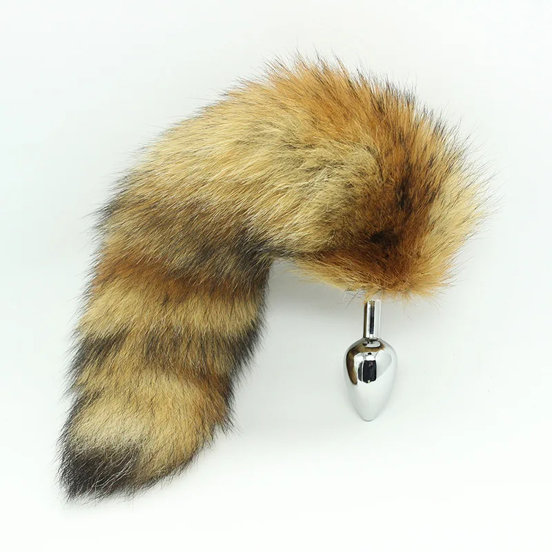 Лисьи хвосты Aanl металлический штекер для ануса анальная пробка Massgae интимные