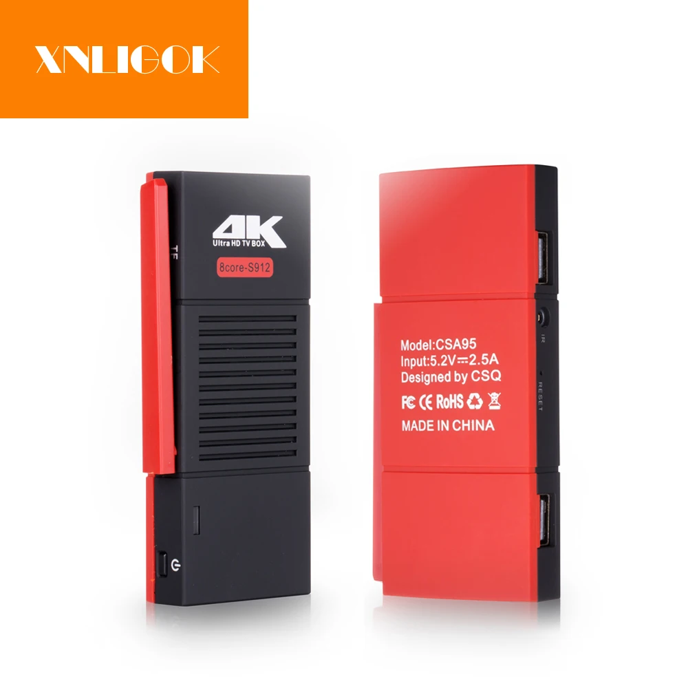 Новый CSA95 Amlogic S912 Mini PC Android 7.1 ТВ коробке 2 ГБ 16 ГБ/32 Octa Core Wi Fi 1000 м ключ Stick 4 К|amlogic s912|tv