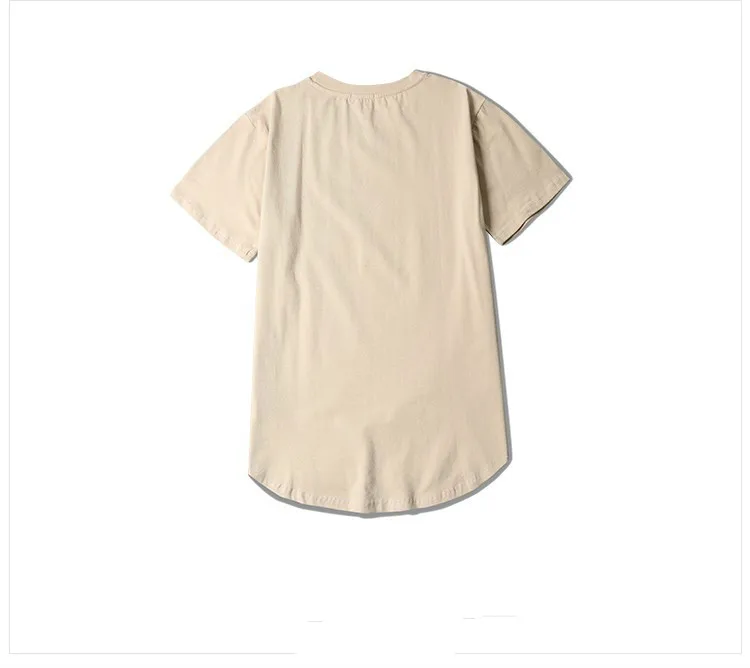 201 S/S, Мужская удлиненная футболка Kanye West, хлопок, Swag, мужские футболки, скейтборд, футболка, одноцветная, Футболка мужская хип-хоп, футболки, топы, Kpop