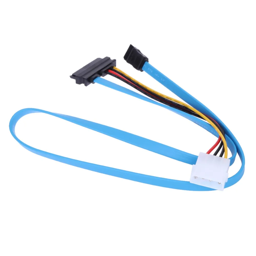 7-контактный SATA Serial ATA Female к SAS 29 Pin и Large 4-контактный LP4 Male адаптер питания