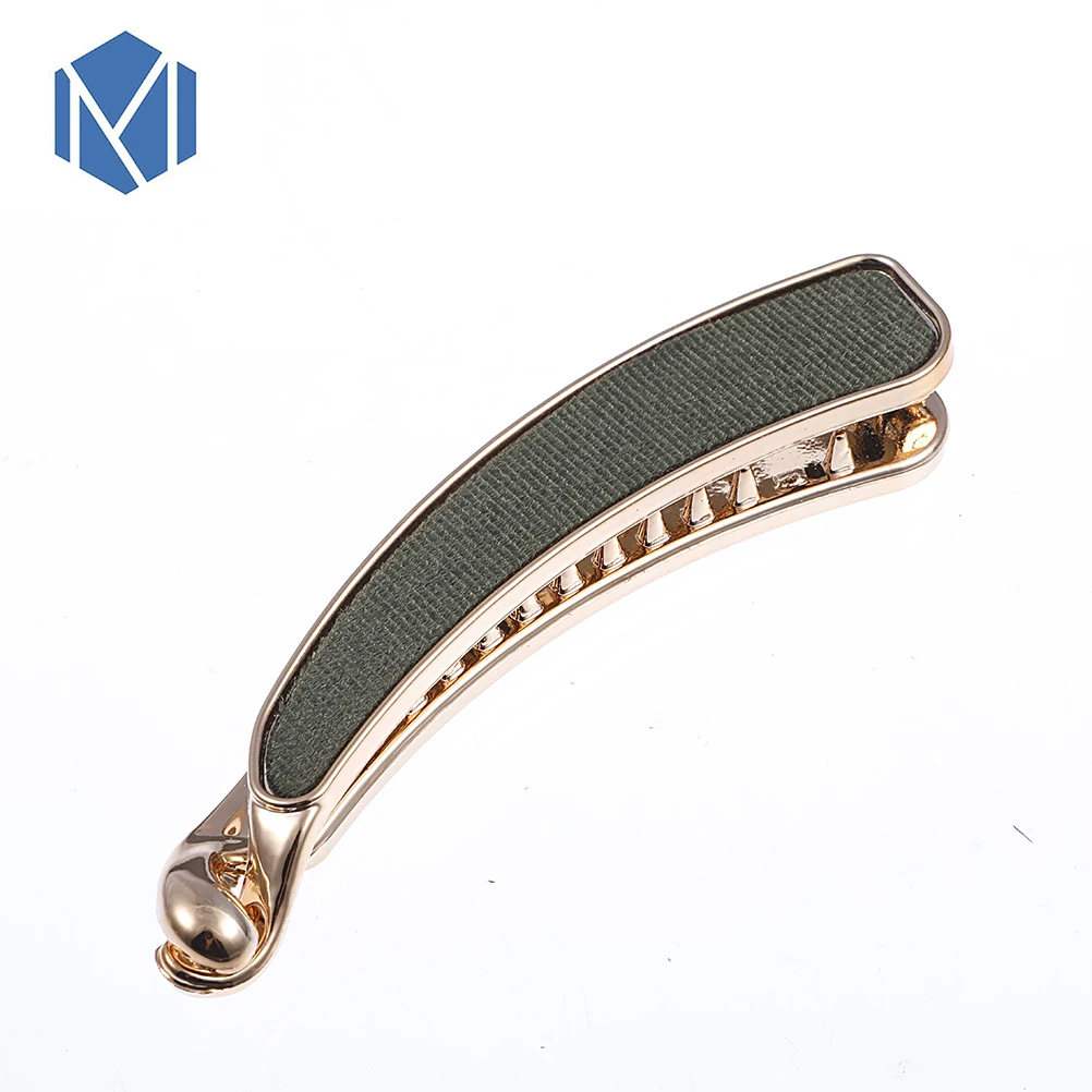 M MISM 1PC Сплошной Тканевый Шпильки Девушка Банановые Заколки Клип Корейский Стиль для Элегантной Женщины с Зубами Аксессуары Для Волос На.