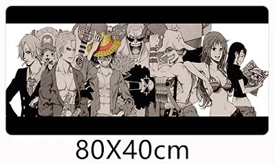 FFFAS 80x40 см резиновый цельный 1 шт. большой XXL коврик для мыши морской пашник король Луффи Япония Аниме геймер игровые коврики и чехлы коврик скорость - Цвет: Model G
