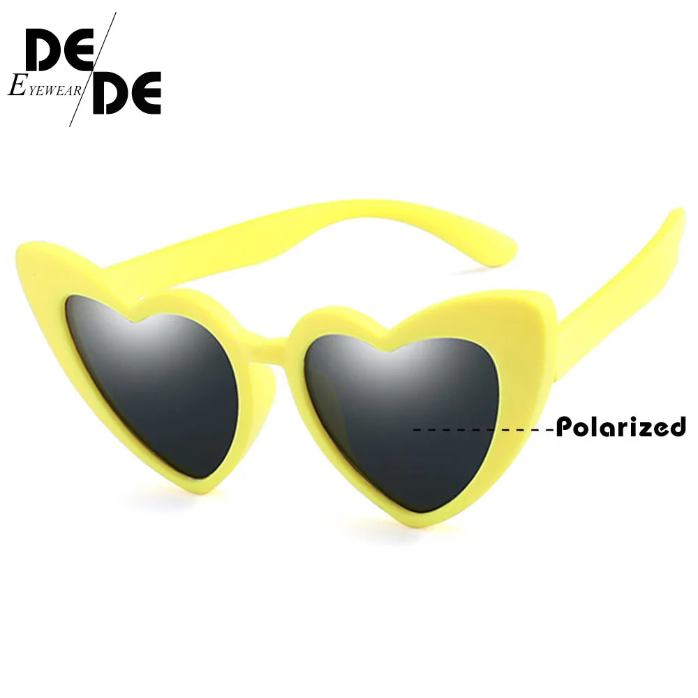 R04 yellow gray Очки детские Брендовые платья для маленьких девочек поляризованные солнцезащитный очки детские солнцезащитные очки гибкий безопасная оправа UV400 на день рождения рождественские подарки - Цвет линз: R04 yellow gray