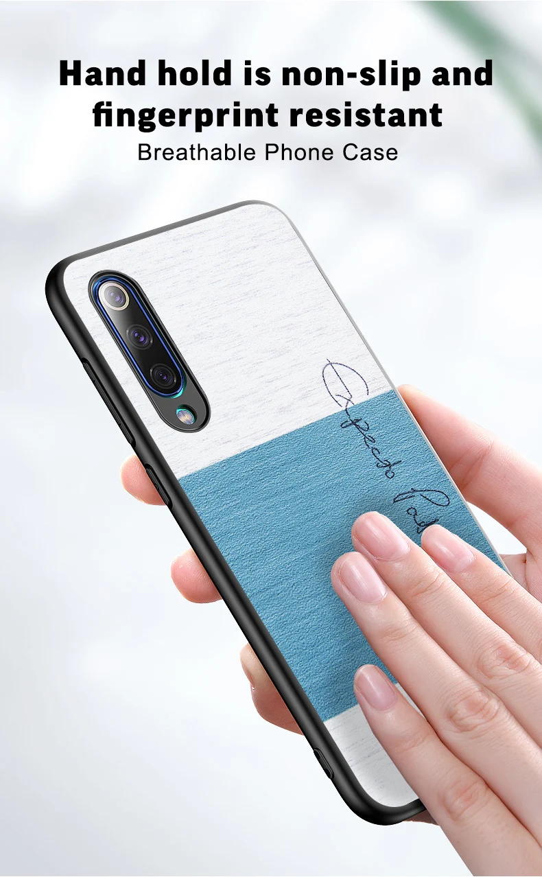Для Xiaomi Mi 9 чехол Mofi для Xiaomi Mi 9 Se чехол задняя крышка губчатая хлопковая ткань мягкая для Xiaomi Mi 9 чехол Se фиолетовый розовый синий
