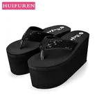 Обувь; Новинка 2020 года; Модные женские босоножки; Шлепанцы на высоком каблуке; Туфли на танкетке; Шлепанцы на платформе и высоком каблуке 8 см; Женские 2 вида цветов