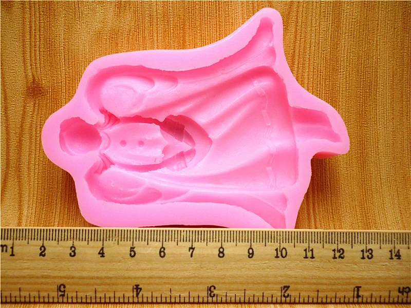 3D Силиконовая форма с изображением ангела, форма для торта, шоколада, гипса, свечи, мыло, конфеты, форма для кухни, Выпекание