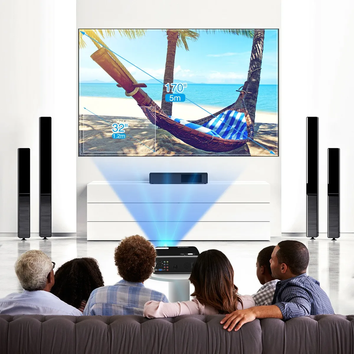 Excelvan BL-23 2600 люмен домашний проектор портативный мини светодиодный HD проектор Поддержка 1080P 3D 1024*600 с HDMI проектором для телефона