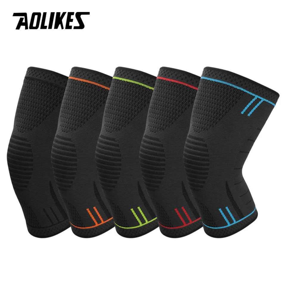 AOLIKES 1 шт. наколенник компрессионный рукав поддержка для баскетбола бега