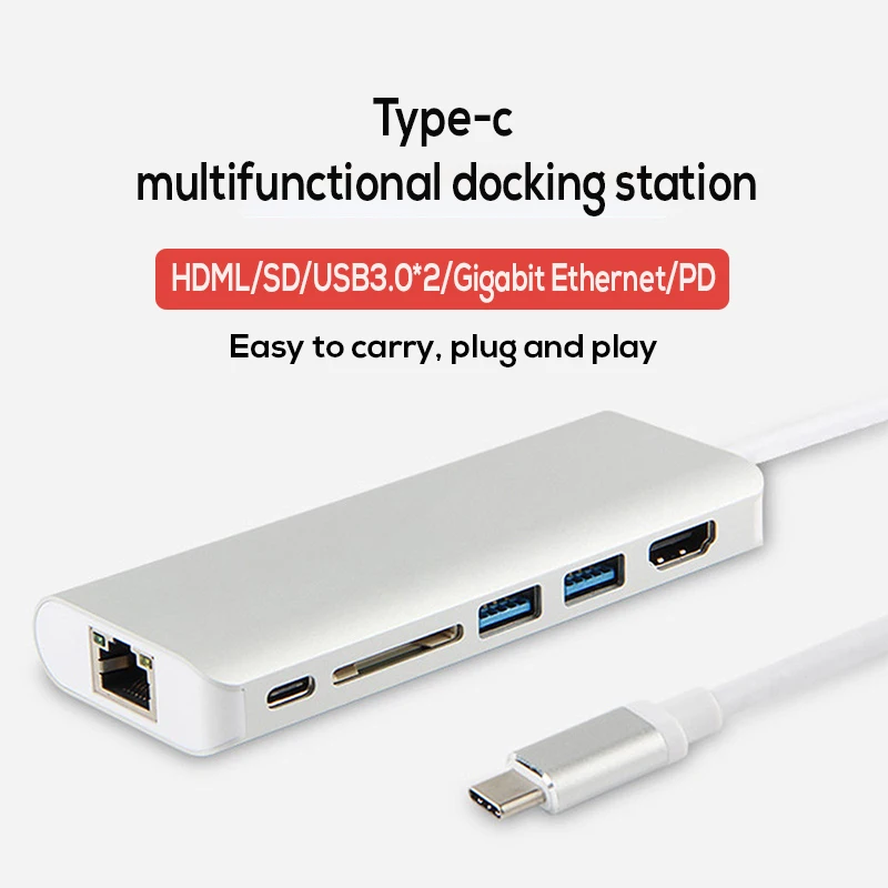 Usb type C к HDMI концентратор адаптер для MacBook samsung Galaxy S10/S9 Dex USB-C к sd-кард-ридеру RJ45 PD мощность HDMI конвертер