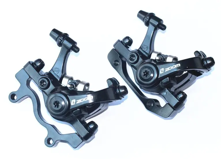 Front and Rear set ZOOM велосипедный тормоз горный MTB велосипед тормоза суппорт передний задний диск HS1/G3 160/180 ротор отличается от Avid BB7/BB5 части - Цвет: Front and Rear set