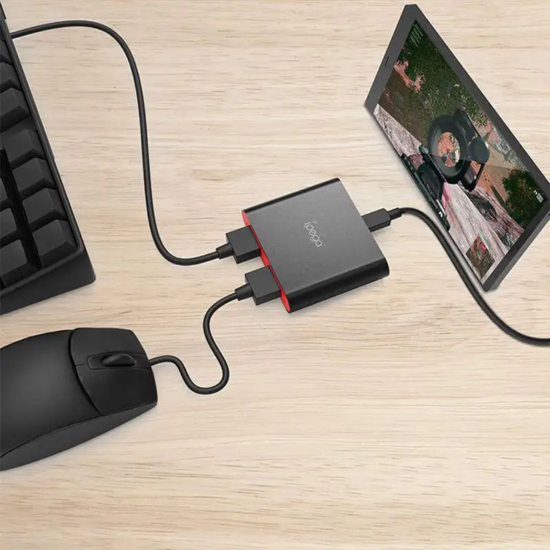 Kuulee Bluetooth-compatible Keyboard-Mouse Converter for Smartphone/Tablet Controller Xiaomi Samsung Mobile | Электроника