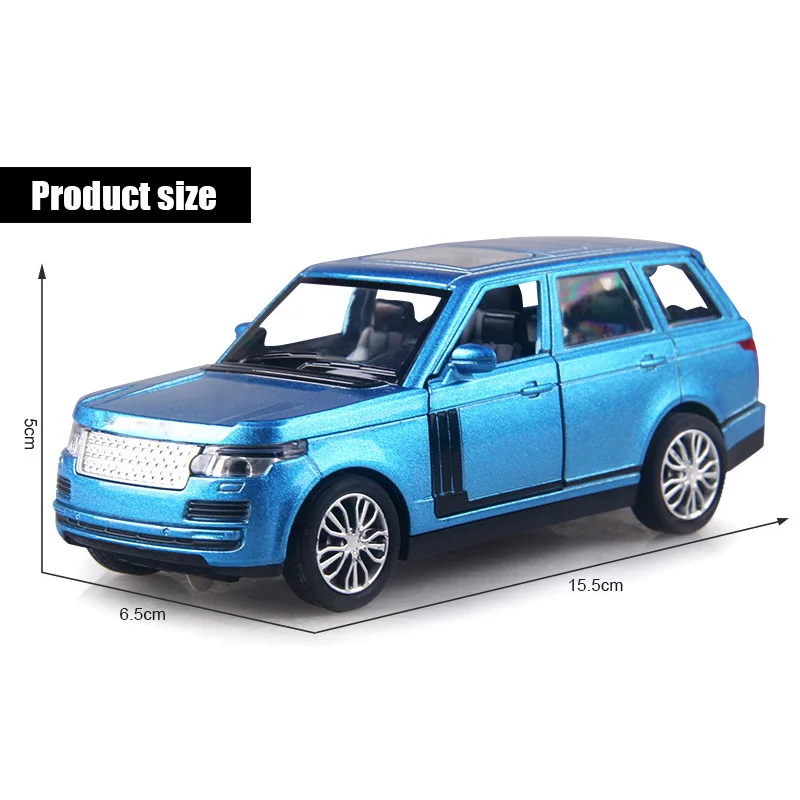 Модель автомобиля из сплава 1:32 LAND RR SUV 15 см игрушка с подсветильник кой мигающая