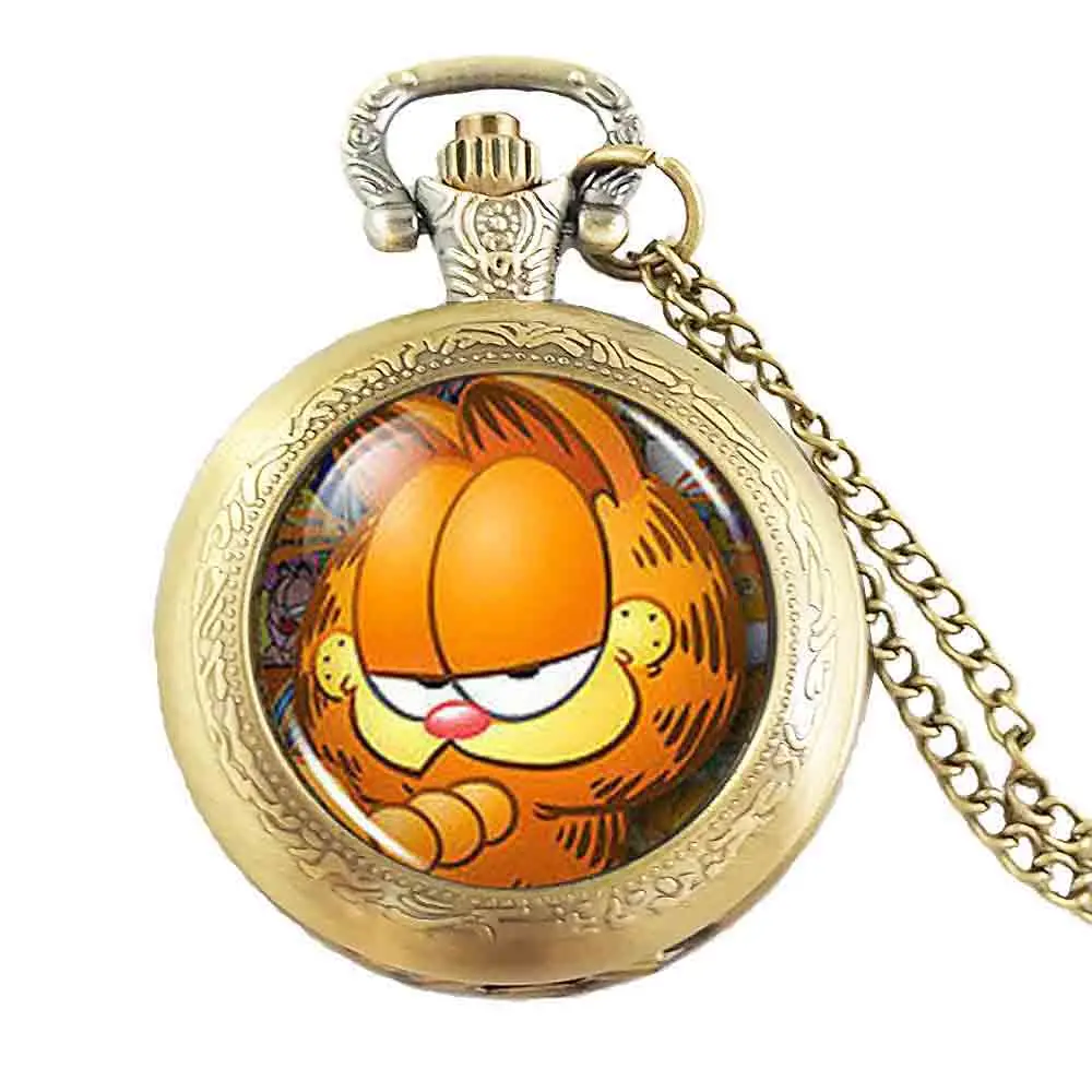 Ожерелье в стиле стимпанк из мультфильма Гарфилд и УДИ цепочка с желтым котом 1