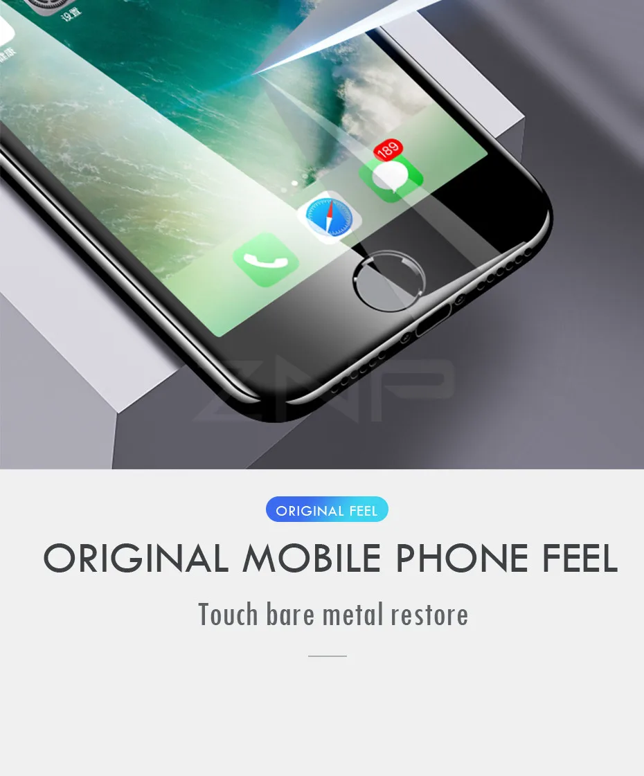ZNP 9D Защитное стекло для iphone 6 6S 7 8 plus X 10 стекло для iphone 8 XS MAX Защита экрана для iphone 7 8 XR закаленное стекло