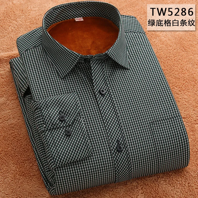 Мужская рубашка теплая с длинным рукавом|shirt men plaid|striped mens shirtscasual shirt |