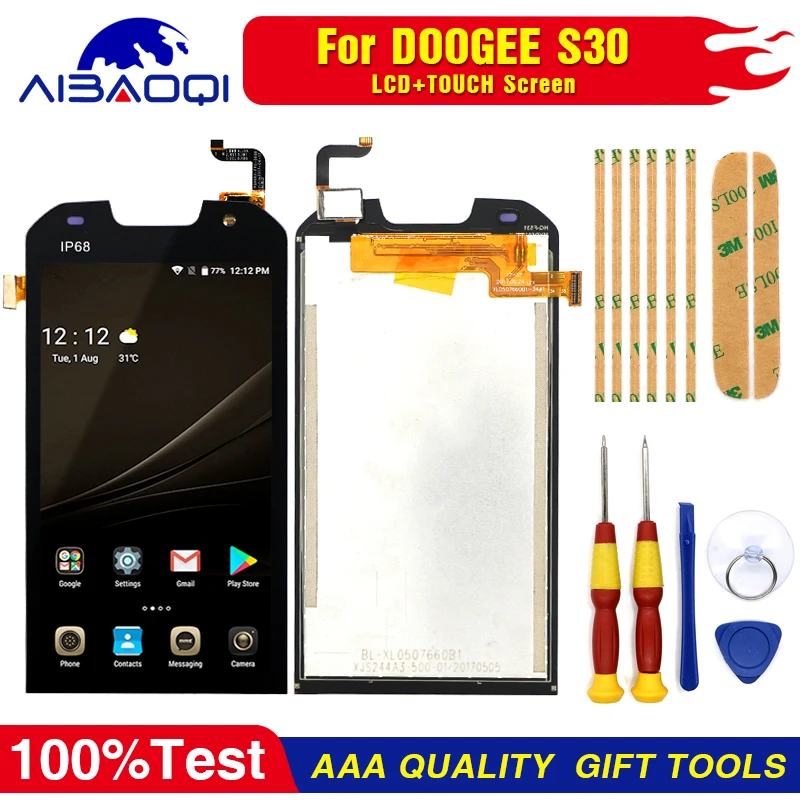 Новый оригинальный сенсорный экран ЖК дисплей для DOOGEE S30 сменные детали +