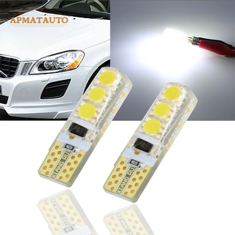 2 x T10 W5W T16 светодиодные лампы для парковки Sidelight лампа габаритного огня Canbus Volvo XC60