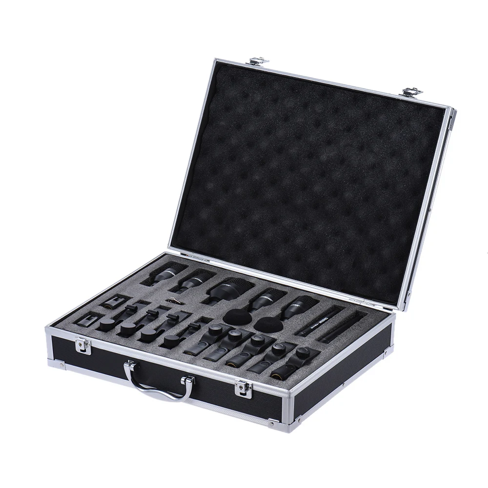 TAKSTAR DMS-D7 Professional Musical Instruments Drum Set Wired Microphone Mic Kit w/ Standard Mounting Accessories Carrying Case | Спорт и