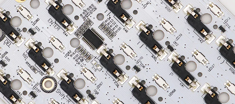 GK64 pcb RGB 60% 64 клавиши Горячая замена PCB diy механическая клавиатура hotswap разъем GH60