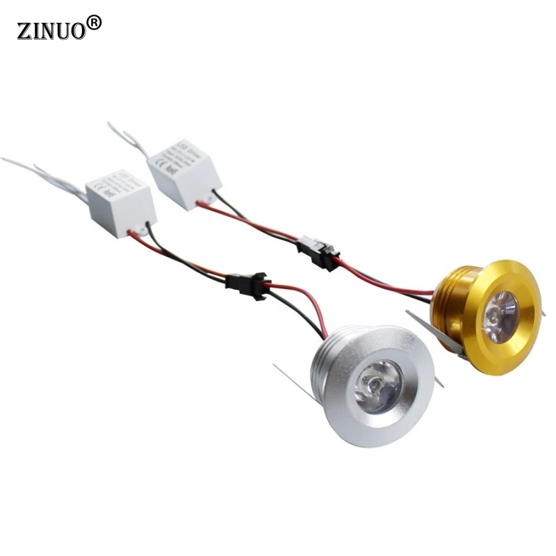ZINUO 1 шт. 1 Вт 3 Вт мини led лампы для кабинета Мини Светодиодный точечный светильник AC85-265V Светодиодный точечный светильник лампа включает в себя Светодиодный драйвер для Кухня вешалка для одежды