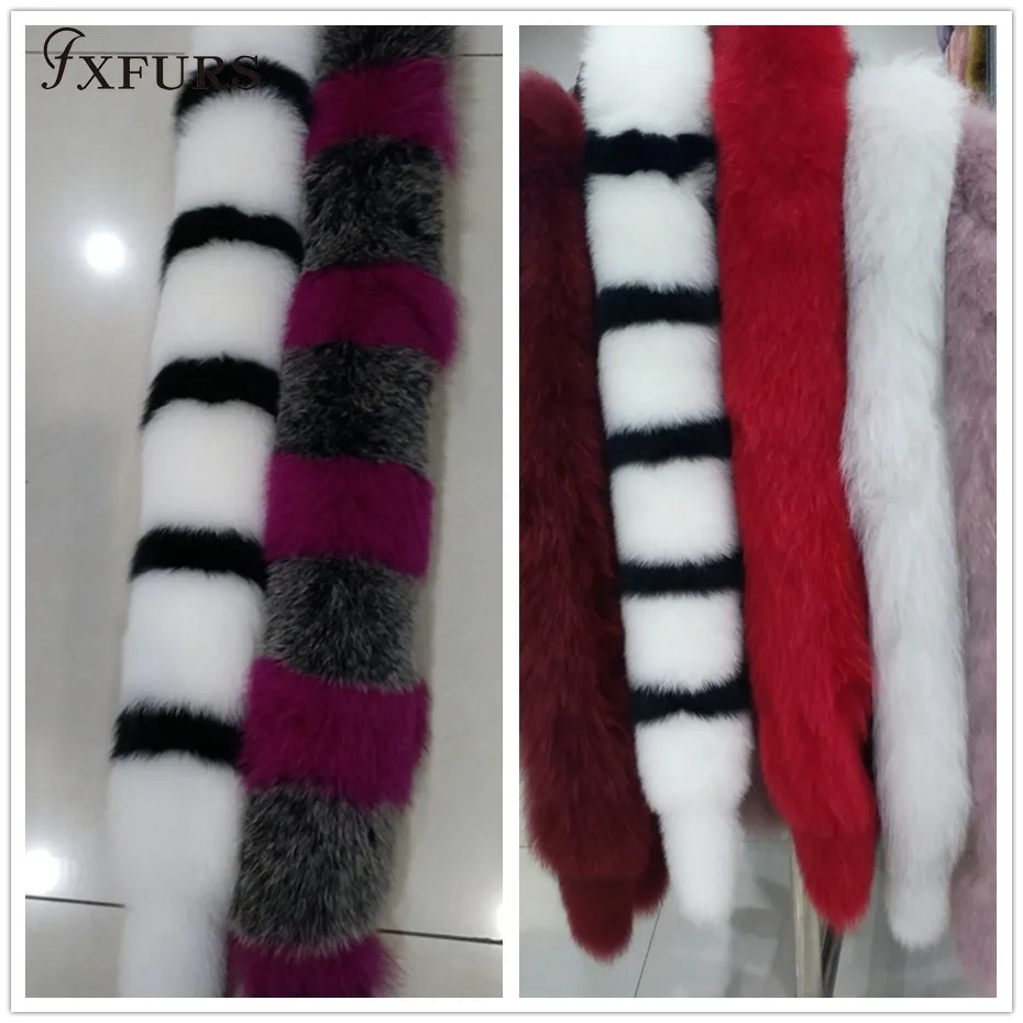 FXFURS шарф из натурального лисьего меха натуральный мех лисы меховой воротник кольцо глушитель женский меховой палантин шейный утеплитель 16 цветов