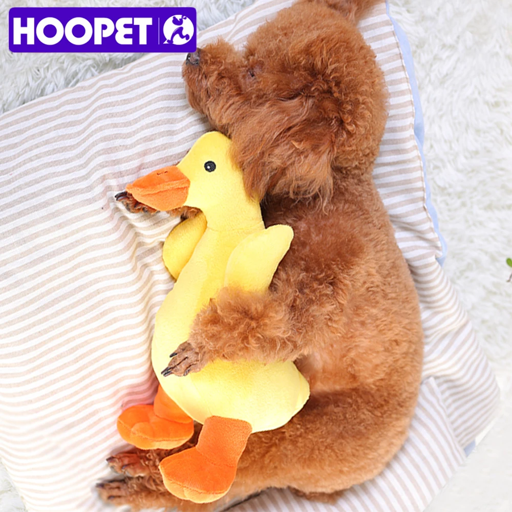 Игрушка HOOPET для собак тренировочный жевательный продукт жевания желтой утки