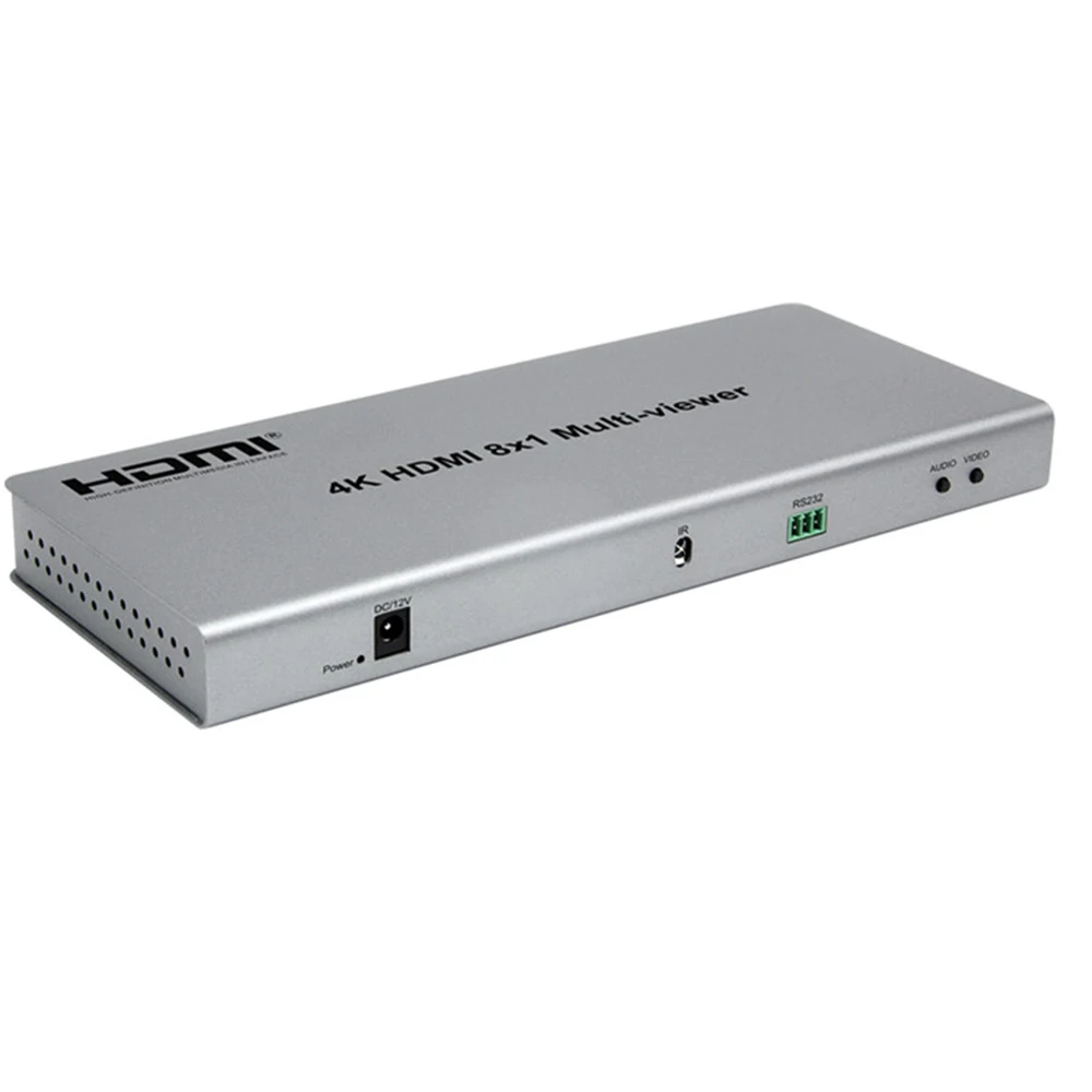 8X1 hdmi multiviewer 4k выход HDMI переключатель 8 входов бесшовный Multiviewer скалера ик