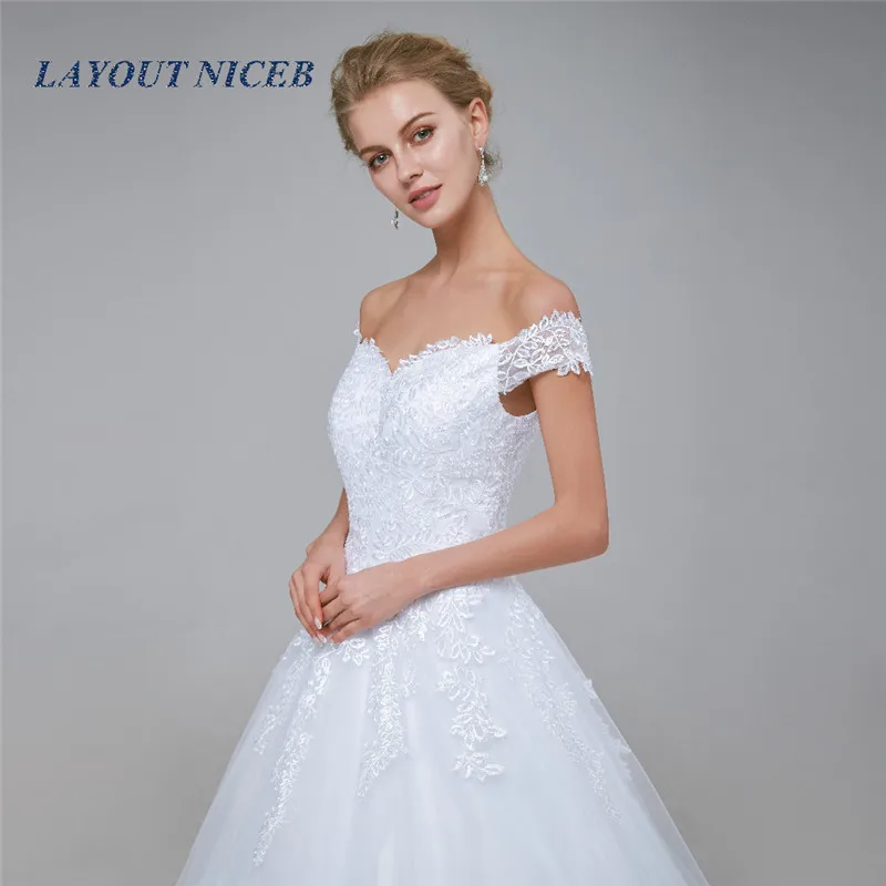 

Off the Shoulder Lace Wedding Dress vestido de noiva 2019 robe de mariee Bride Dress Wedding Gowns trouwjurk abiti da sposa
