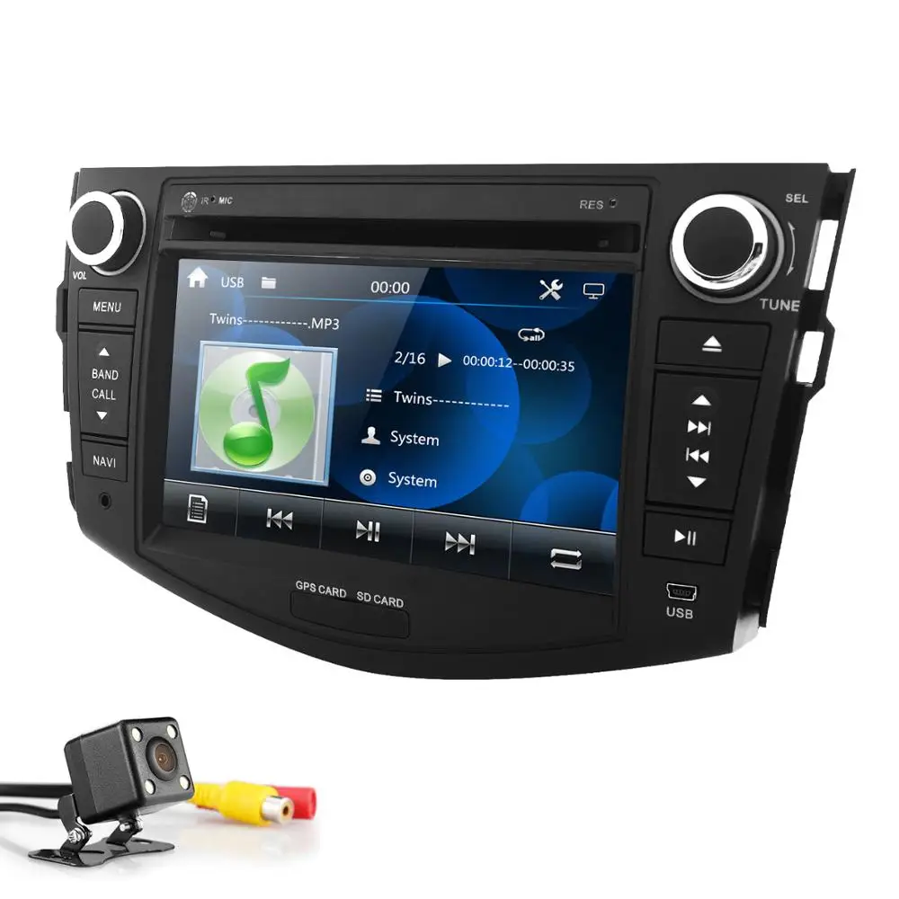 В автомобильный dvd-плеер для Toyota RAV 4 2006-2012 с рулевым колесом камера 8G Карта BT gps навигационный монитор