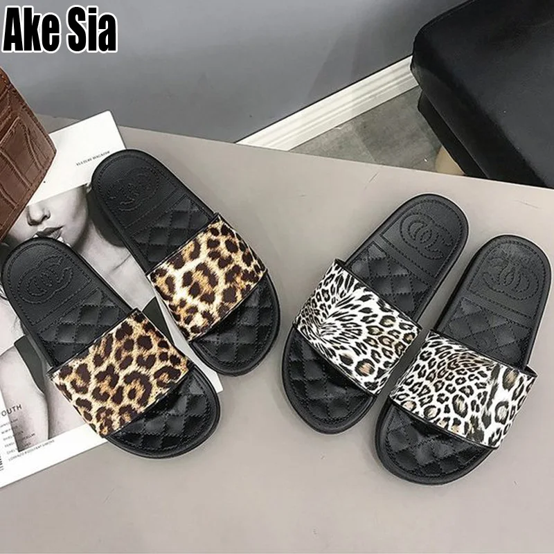 Женская обувь Zapatos Модная Летняя женская с леопардовым принтом повседневные