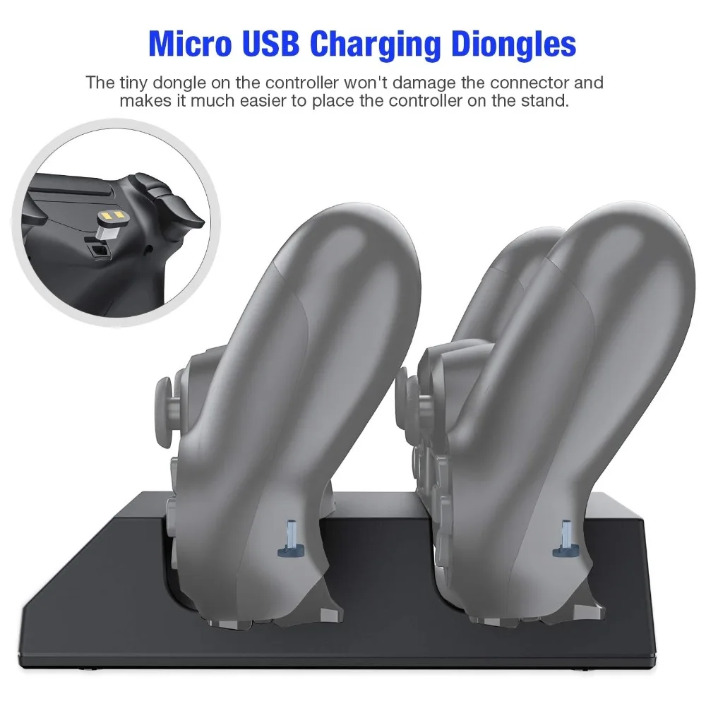 Зарядное устройство PS4/Pro/Slim для контроллеров зарядная док станция Dualshock 4 Games