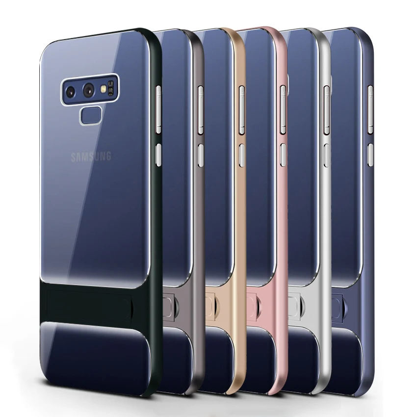 Силиконовый чехол для мобильного телефона подставка Samsung Galaxy Note 9 ударопрочный 360