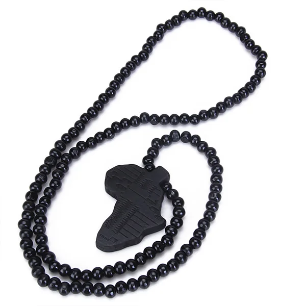 3 шт Деревянный Африканский Континентальный кулон ожерелье Розария из бисера цепь|chain necklace pendant|wood pendantchain