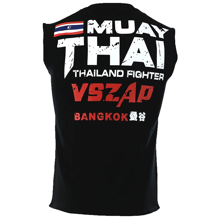 VSZAP MUAY THAI Play для тайского бокса, фитнеса, борьбы, без рукавов, жилет для спортивных тренировок, борьбы с сандой для мальчиков (art.: 7a6be48aa) - 7a6be48aa