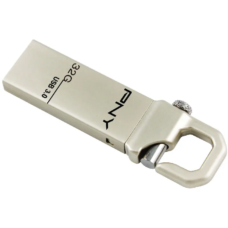 флешка Pny usb flash drive 32 ГБ 3.0 металла pendrive крюк attache3.0 cle memory stick бизнес подарок логотип