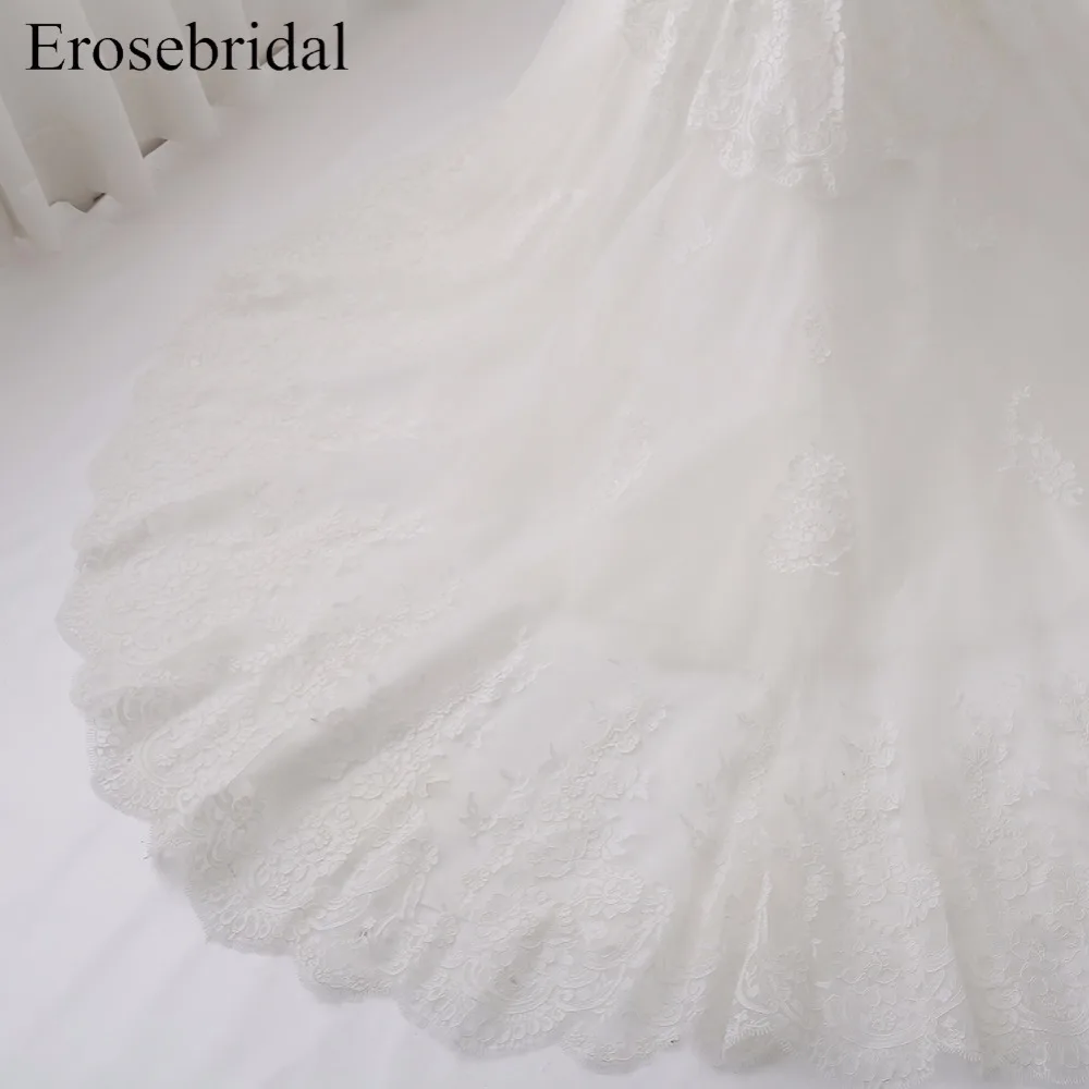 Свадебное платье с аппликацией пуговицы свадебное длинным шлейфом милое невесты