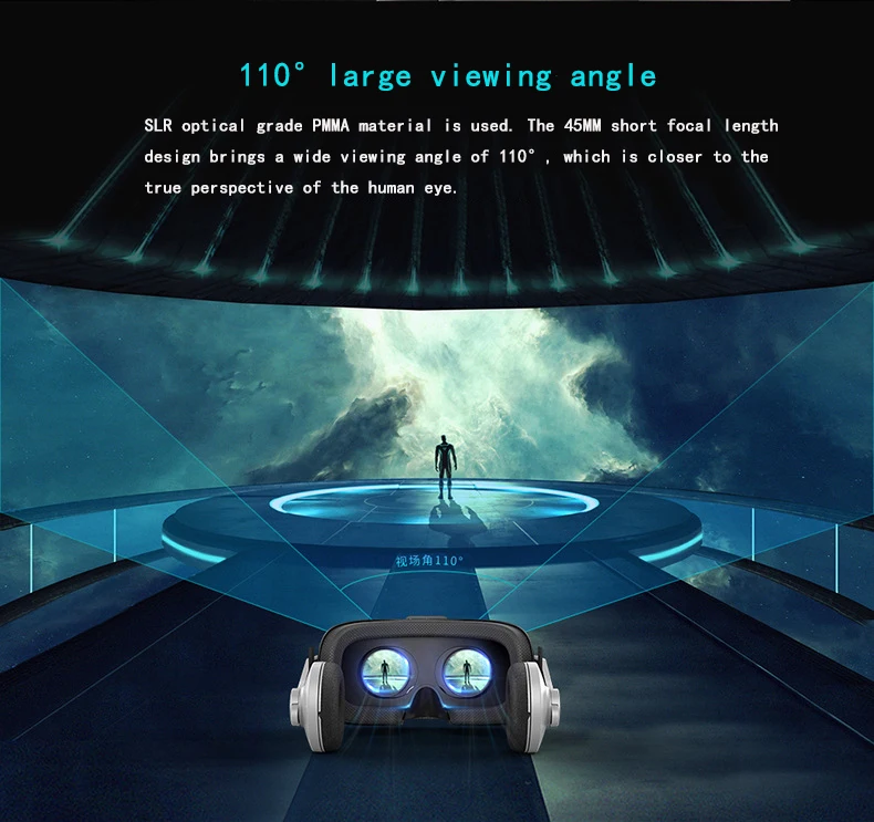 SHINECON Casque 9,0 VR Очки виртуальной реальности 3D очки Google Cardboard VR гарнитура коробка для 4,0-6,3 дюймового смартфона