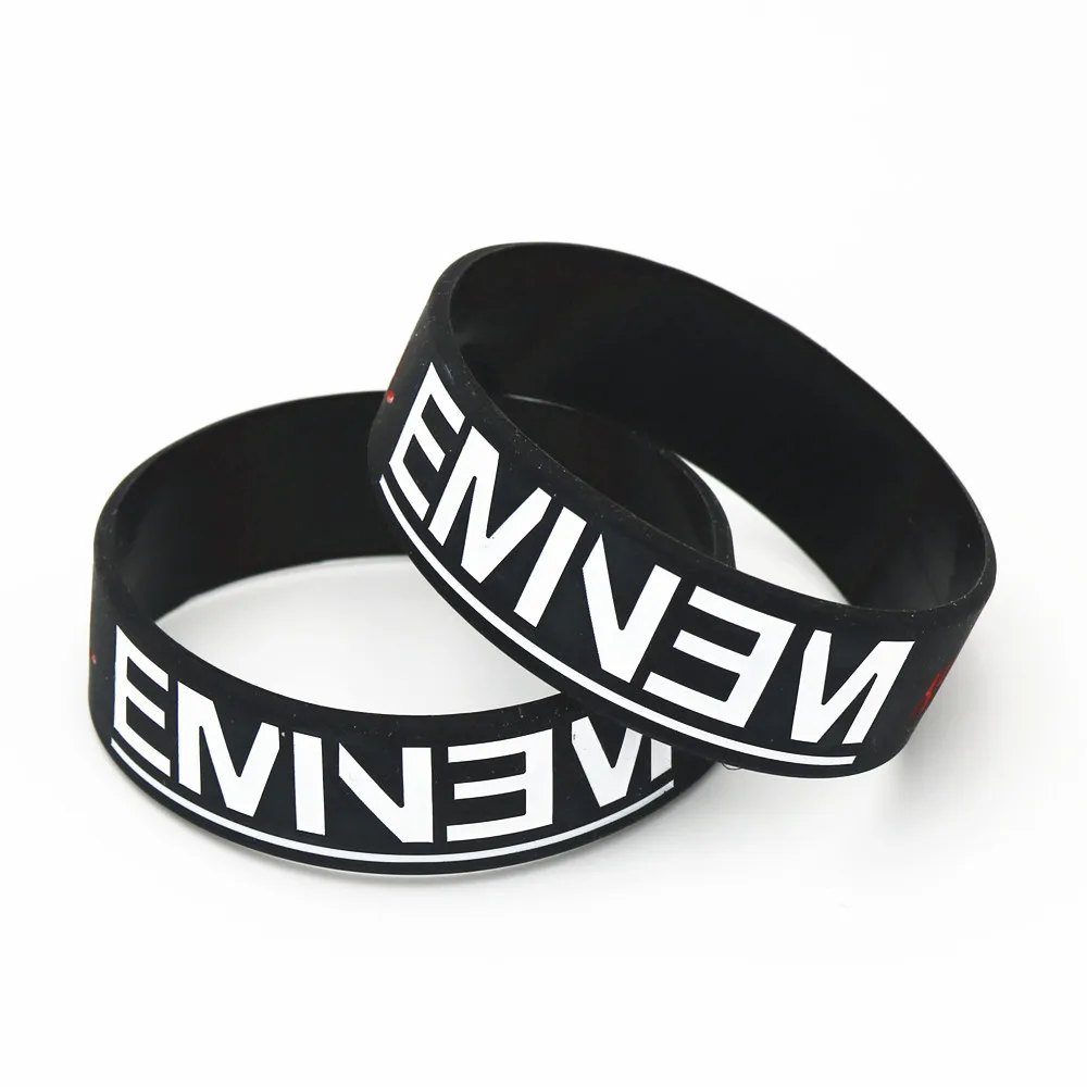 LUKENI горячая распродажа браслет с надписью Eminem Marshall Mathers LP силиконовый напульсник