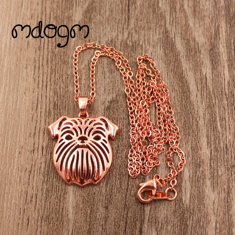 Ожерелье-цепочка с подвеской в виде собаки Грифон | Украшения и аксессуары