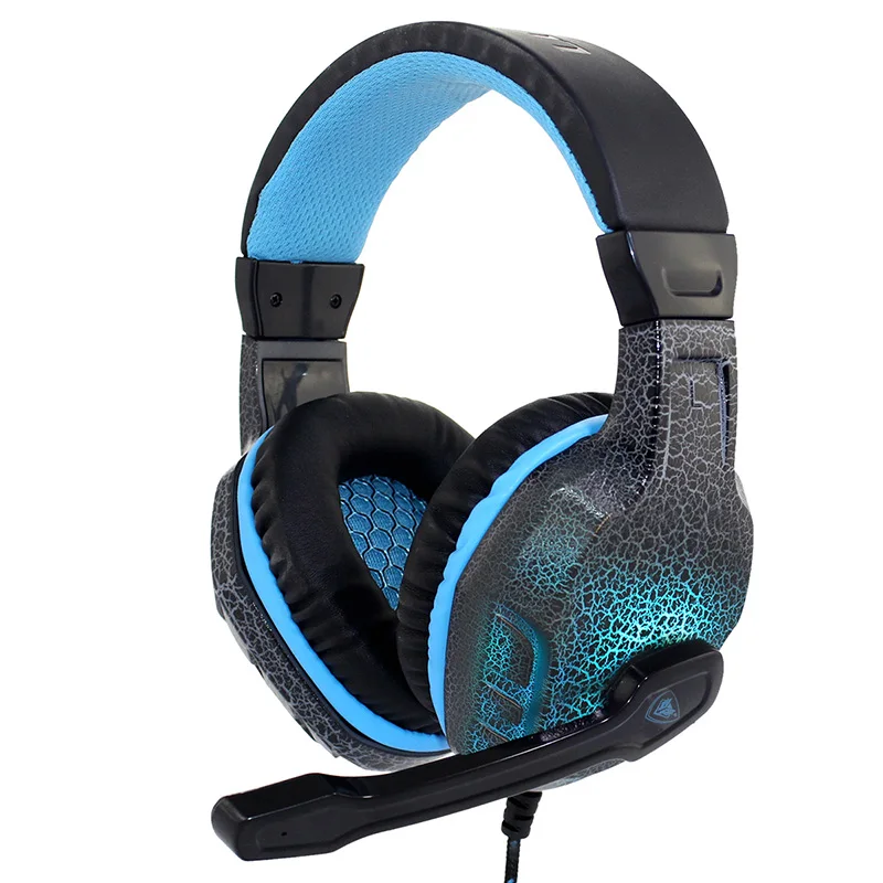 Auriculares игровая стерео свет гарнитура Регулируемые с микрофоном и объем
