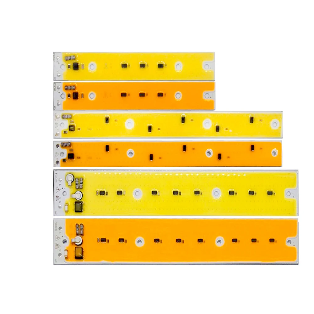 5 шт./лот COB светодиодный чип лампы 30 Вт 50 80 220 В Smart IC холодный теплый белый свет
