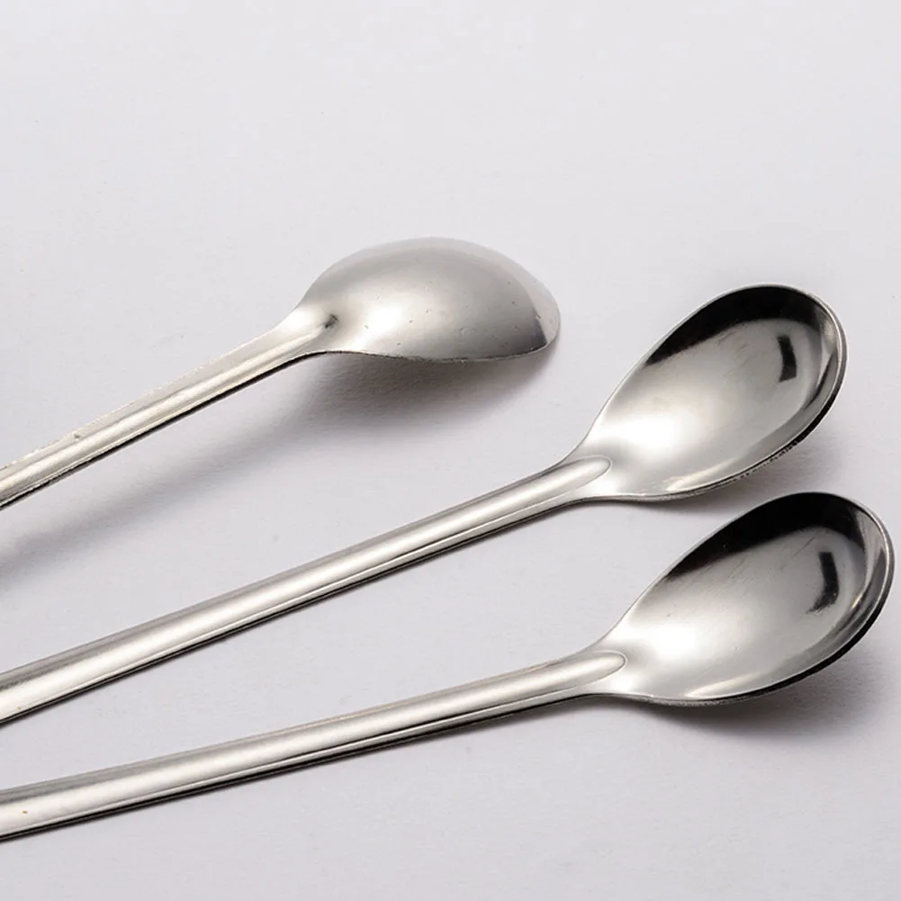 4 шт. чайная ложка из нержавеющей стали с длинной ручкой кофейная коктейльное