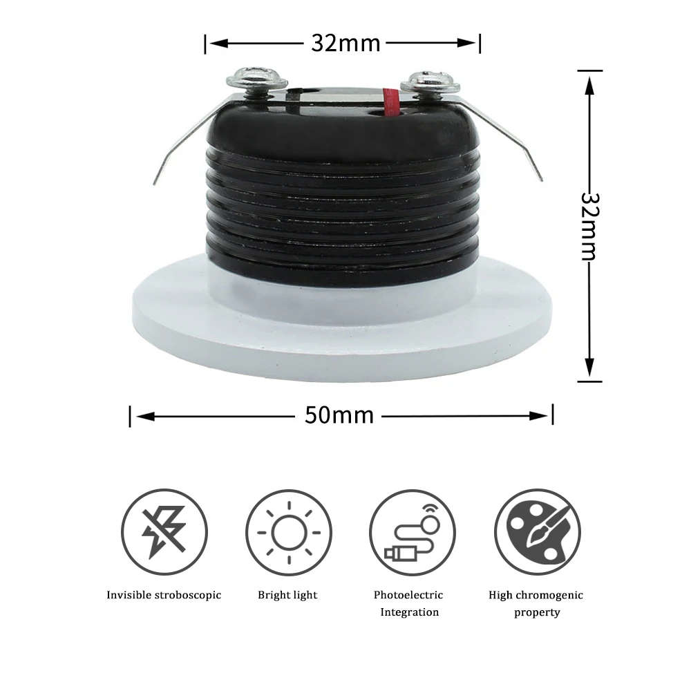 LED Downlight Dimmable 3W Mini Celling Lamp For Cabinet Wardrobe Foyer AC85-265V Miniature Recessed COB Spot Light White | Лампы и